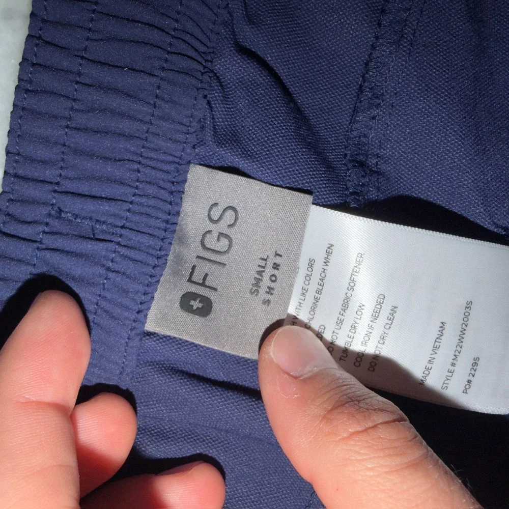Figs Mens Technical Comfort Scrub Pants Navy Blue Small Short M22WW2003S